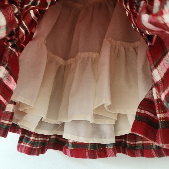 Tommy Bahama Classic Red Tartan Christmas Dress for Baby Girl Size 12 Months - Picture 11 of 13